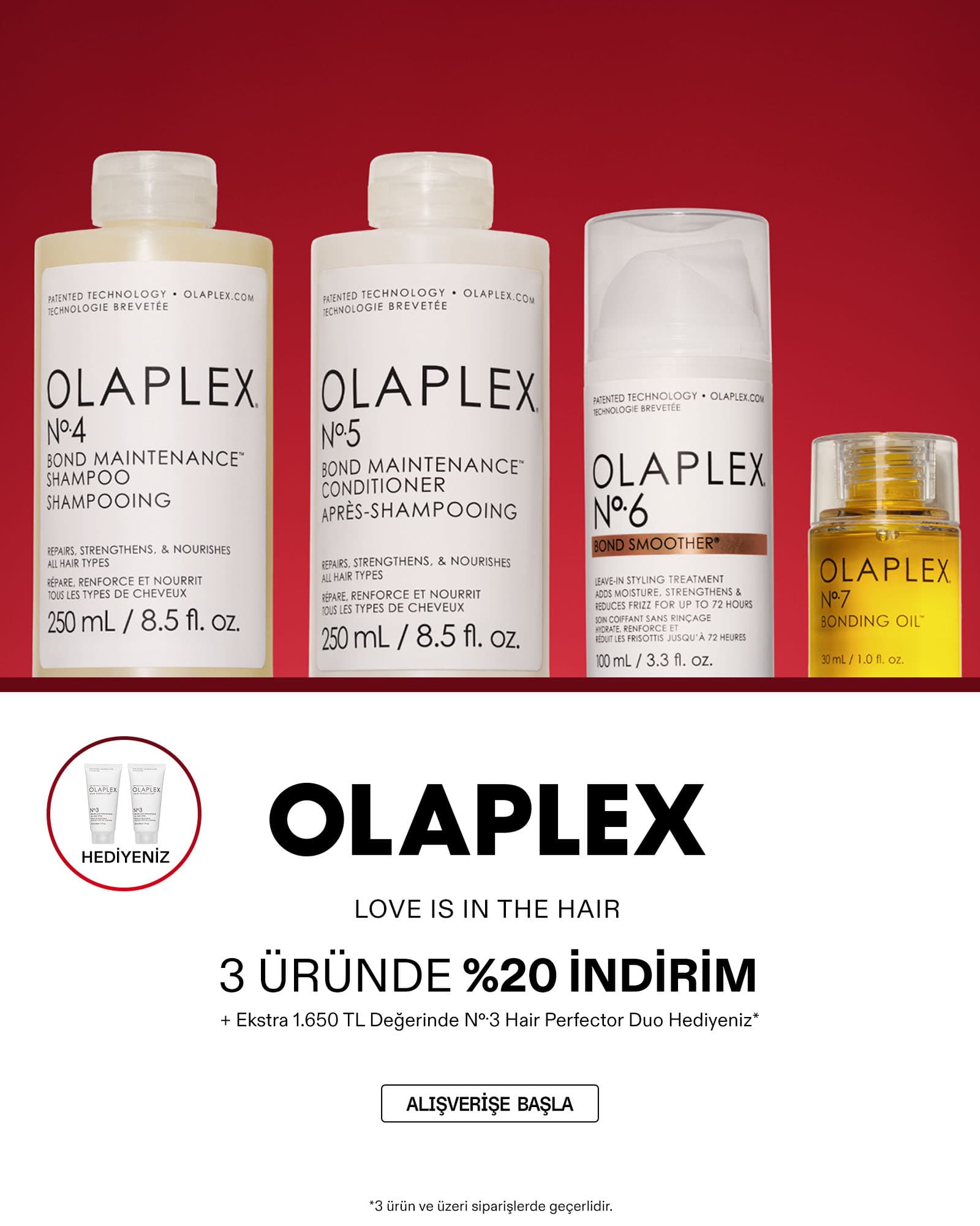 Slider - Olaplex  İndirim + Hediye
