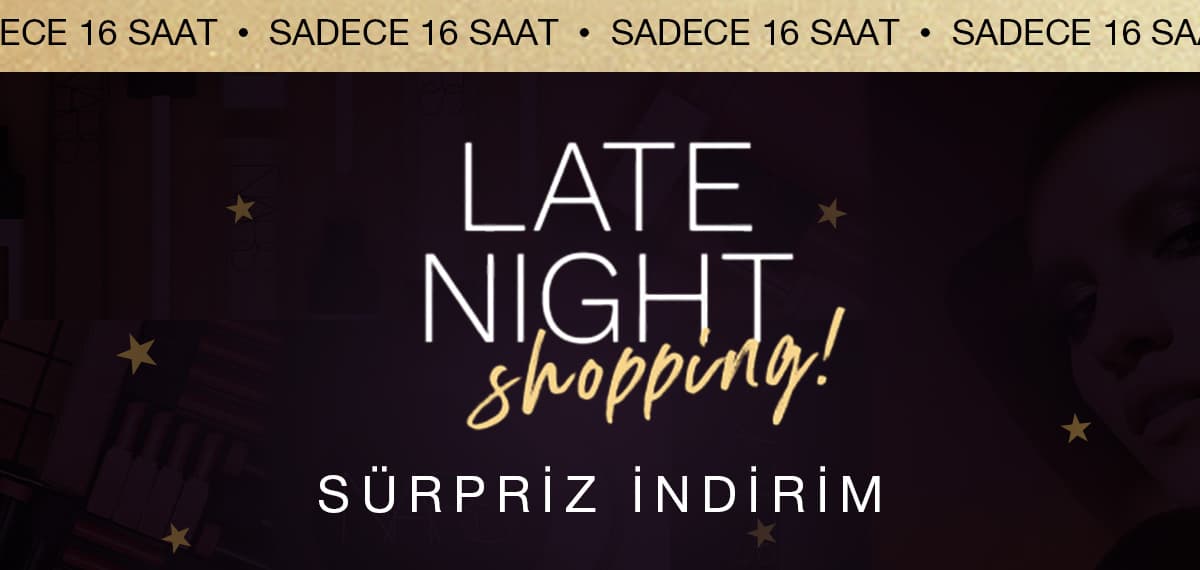 SADECE 16 SAAT GEÇERLİ SÜRPRİZ İNDİRİM FIRSATI