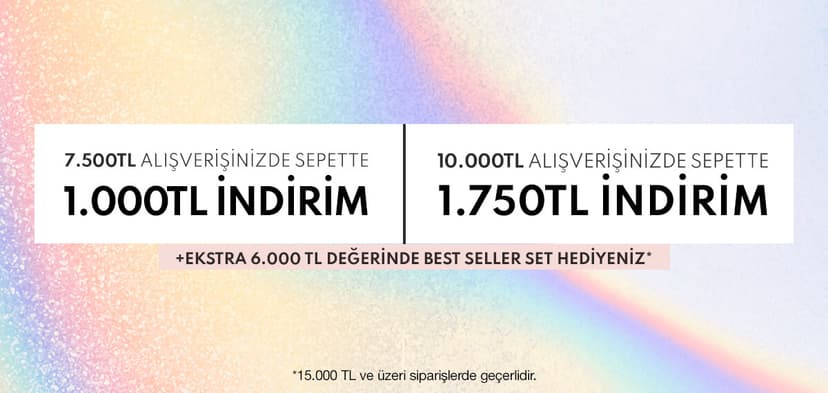 7.500 TL ALIŞVERİŞİNİZE  1.000 TL İNDİRİM + 10.000 TL VE ÜZERİ ALIŞVERİŞLERİNİZE 1.750 TL İNDİRİM FIRSATI