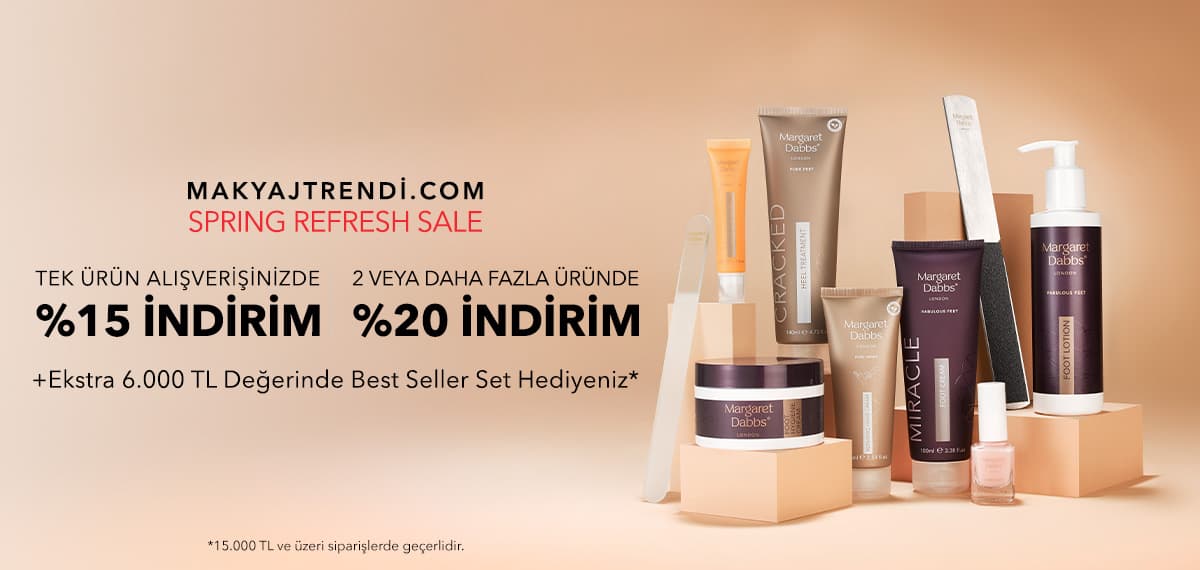 MARGARET DABBS LONDON TEK ÜRÜNDE %15 +İKİ VE ÜZERİ ÜRÜNLERDE %20 İNDİRİM +EKSTRA HEDİYE FIRSATI