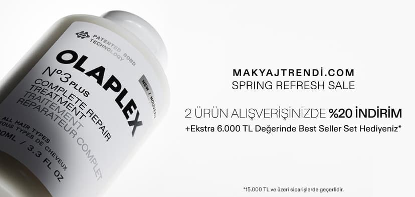 OLAPLEX 2 ÜRÜN ALIŞVERİŞİNİZDE %20 İNDİRİM +EKSTRA HEDİYE FIRSATI