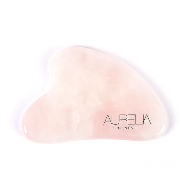 ROSE QUARTZ CRYSTAL HEART GUA SHA
