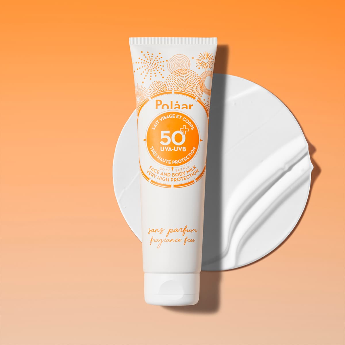 FACE AND BODY SUN MILK SPF50+ FRAGRANCE-FREE