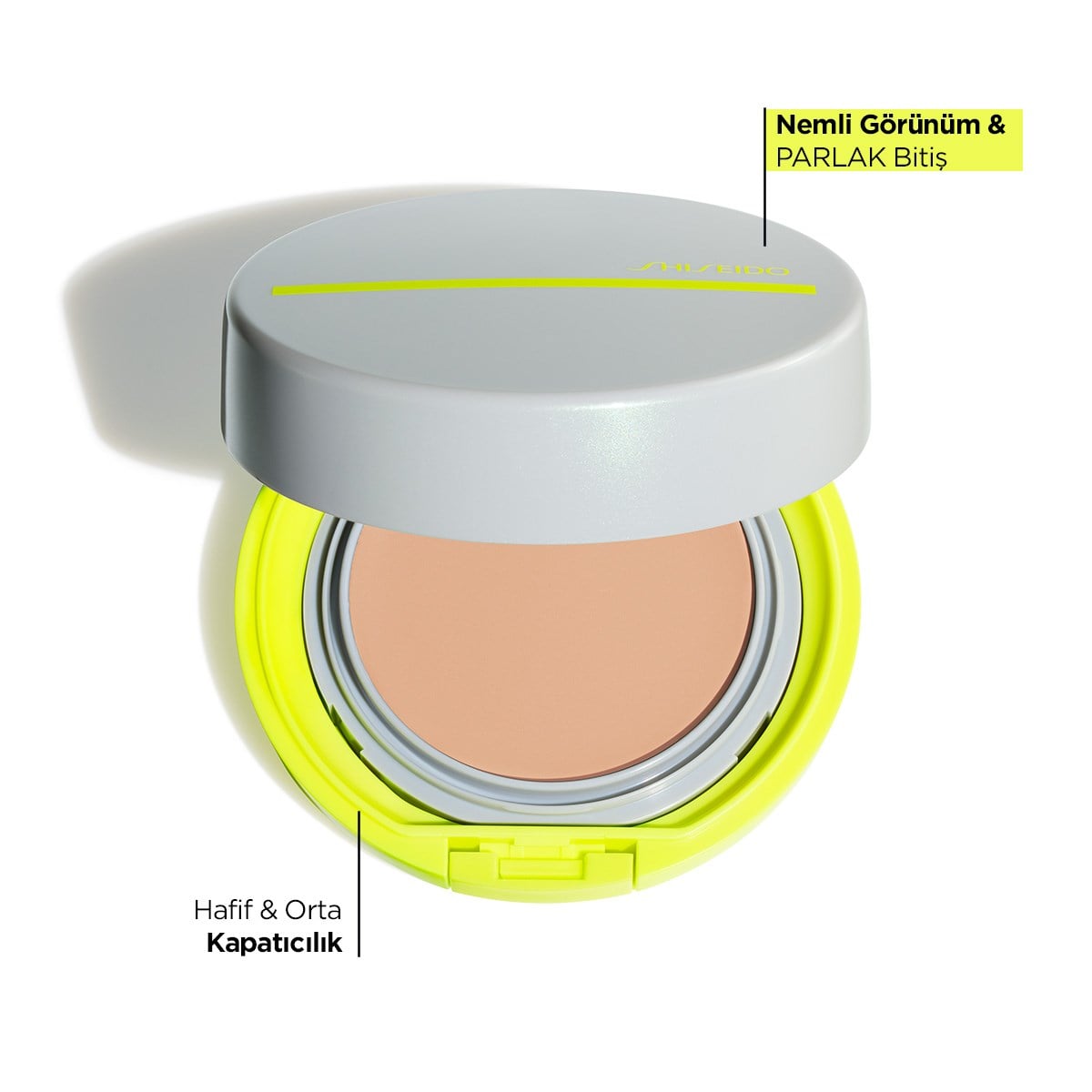 Suya, Terlemeye Karşı Dayanıklı, Hızlı Kuruyan Güneş Koruyucu Kompakt BB Krem SPF50+