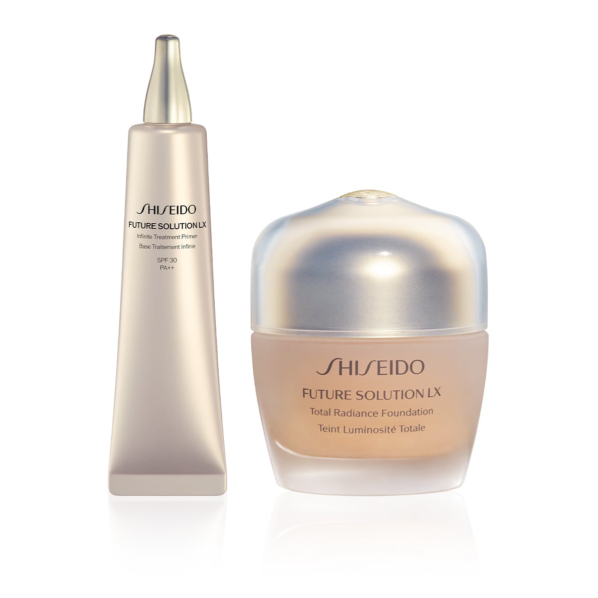 Aydınlık Bitişe Sahip Ten Makyajı İçin Primer & Fondöten Seti