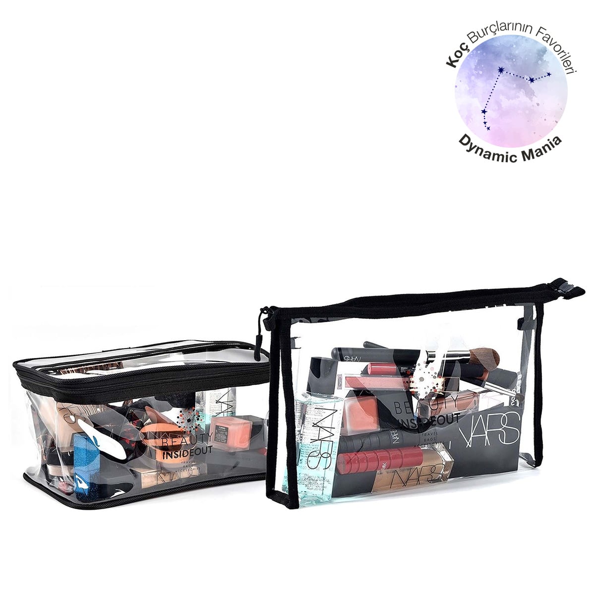 İkili Makyaj & Güzellik Çantası Seti