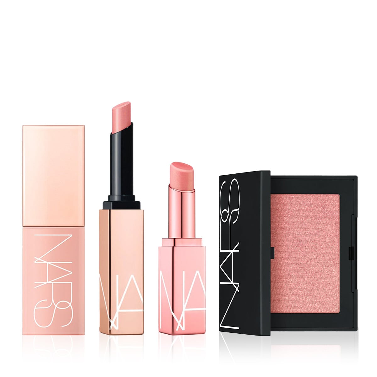 İkonik Orgasm Rengine Sahip Allık & Ruj & Lip Balm Seti