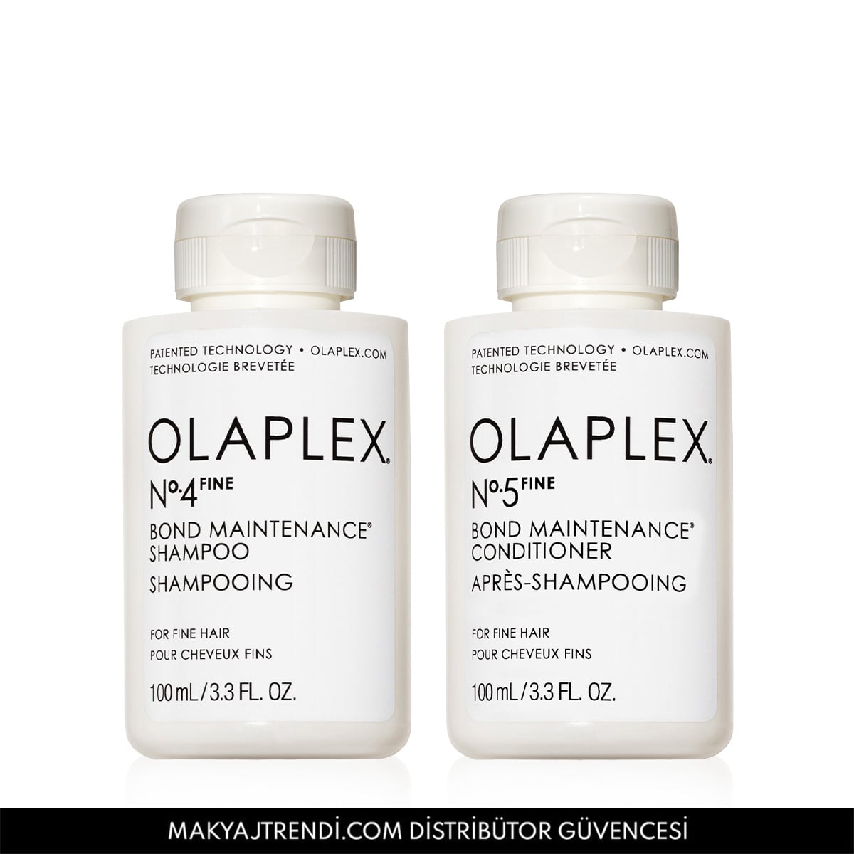 İnce Telli Saçlar İçin Seyahat Boy Bağ Güçlendirici Şampuan & Saç Kremi Seti