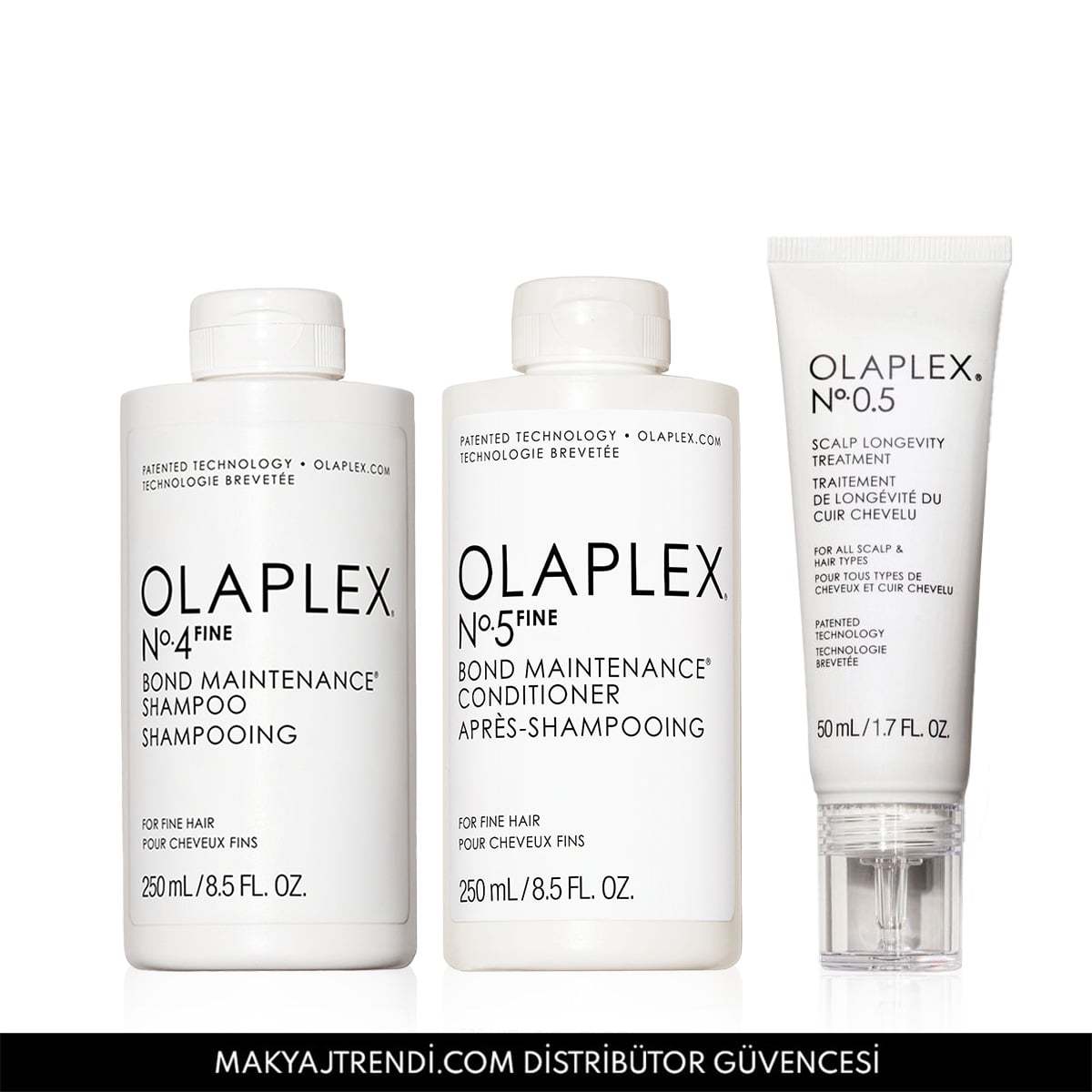 İnce Telli Saçlar İçin Şampuan, Saç Kremi & Yaşlanma Karşıtı Saç Derisi Serumu Seti