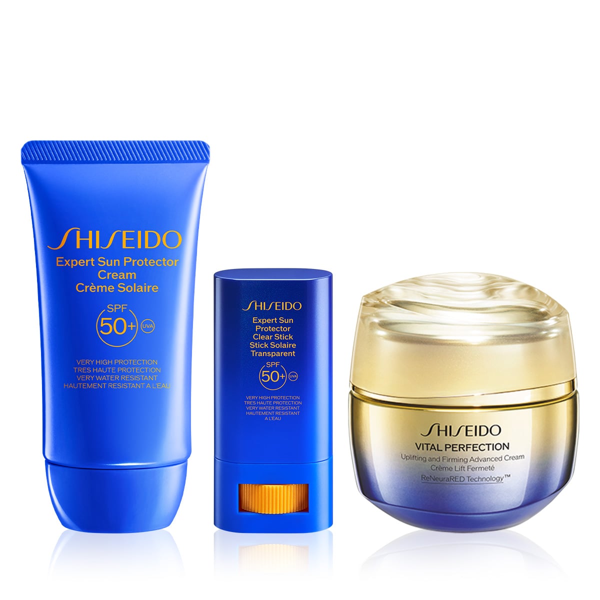 Cildi Sıkılaştıran Nemlendirici, Güneşe Karşı Etkili Şekilde Koruyan Stik ve Krem Seti