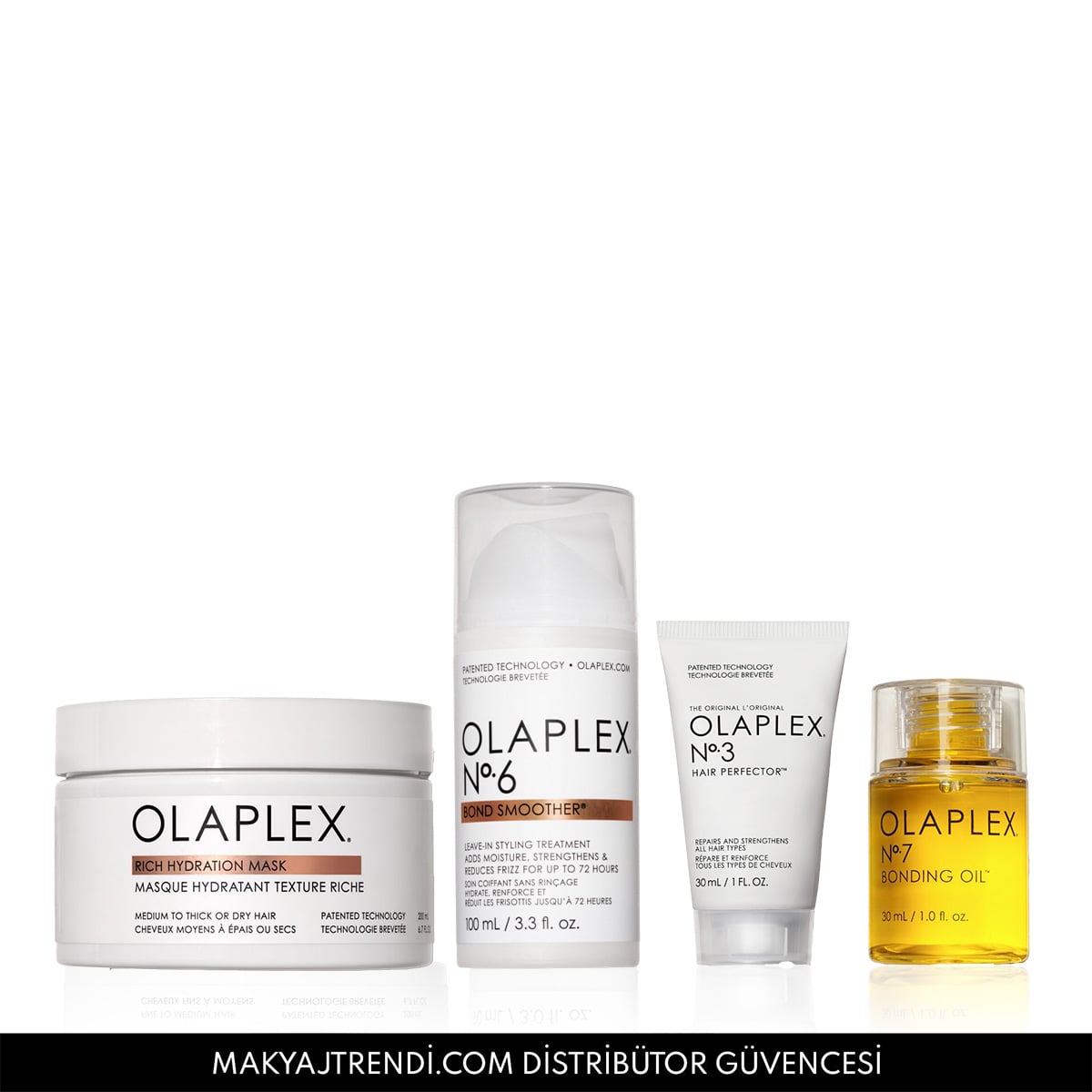 Kalın Telli Saçlar İçin Bağ Güçlendirici, Besleyici, Elektriklenmeyi Önleyen Bakım Seti