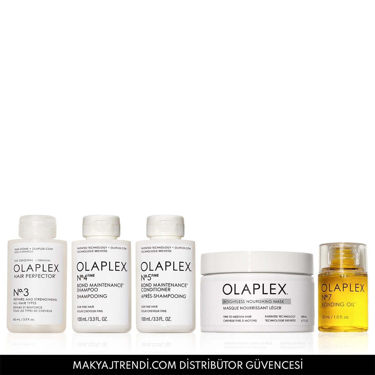 İnce Telli Saçlar İçin Bağ Güçlendirici, Onarıcı, Besleyici Bakım Seti