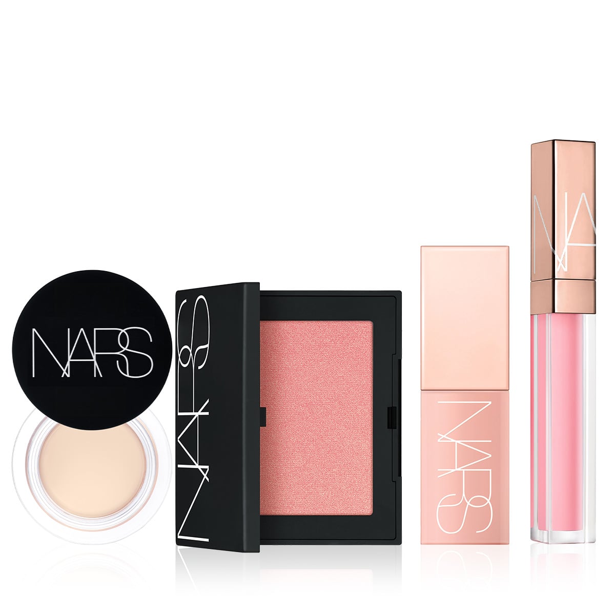 Yüksek Örtücü Silgi Kapatıcı, Toz Allık, Likit Allık & Lip Gloss Seti