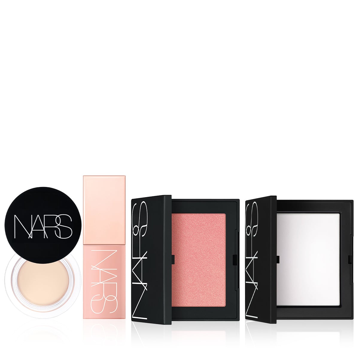 Silgi Kapatıcı, Toz Allık, Likit Allık & Transparan Sıkıştırılmış Pudra Seti