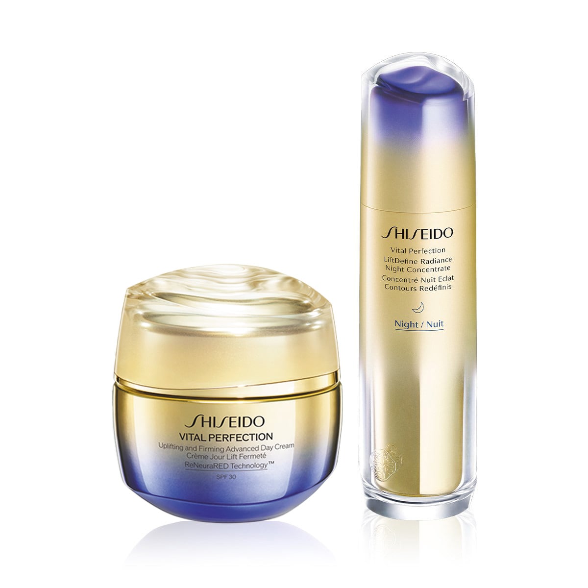 Cilt Sıkılaştırıcı, Aydınlatıcı ve Lekeleri Hedefleyen Gece & Gündüz Bakım Seti