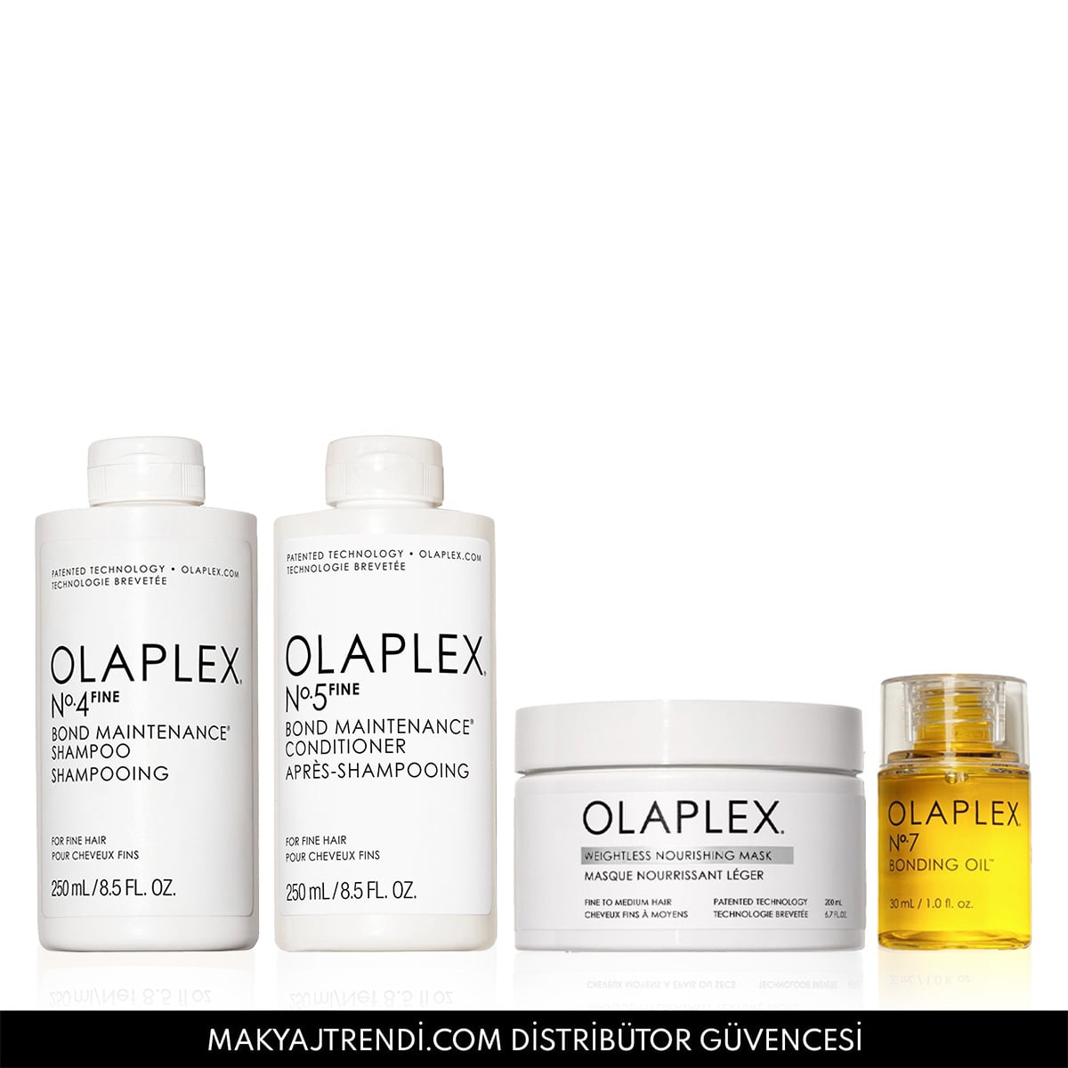 İnce & Orta Telli Saçlar İçin Bağ Güçlendirici, Onarıcı, Besleyici Bakım Seti