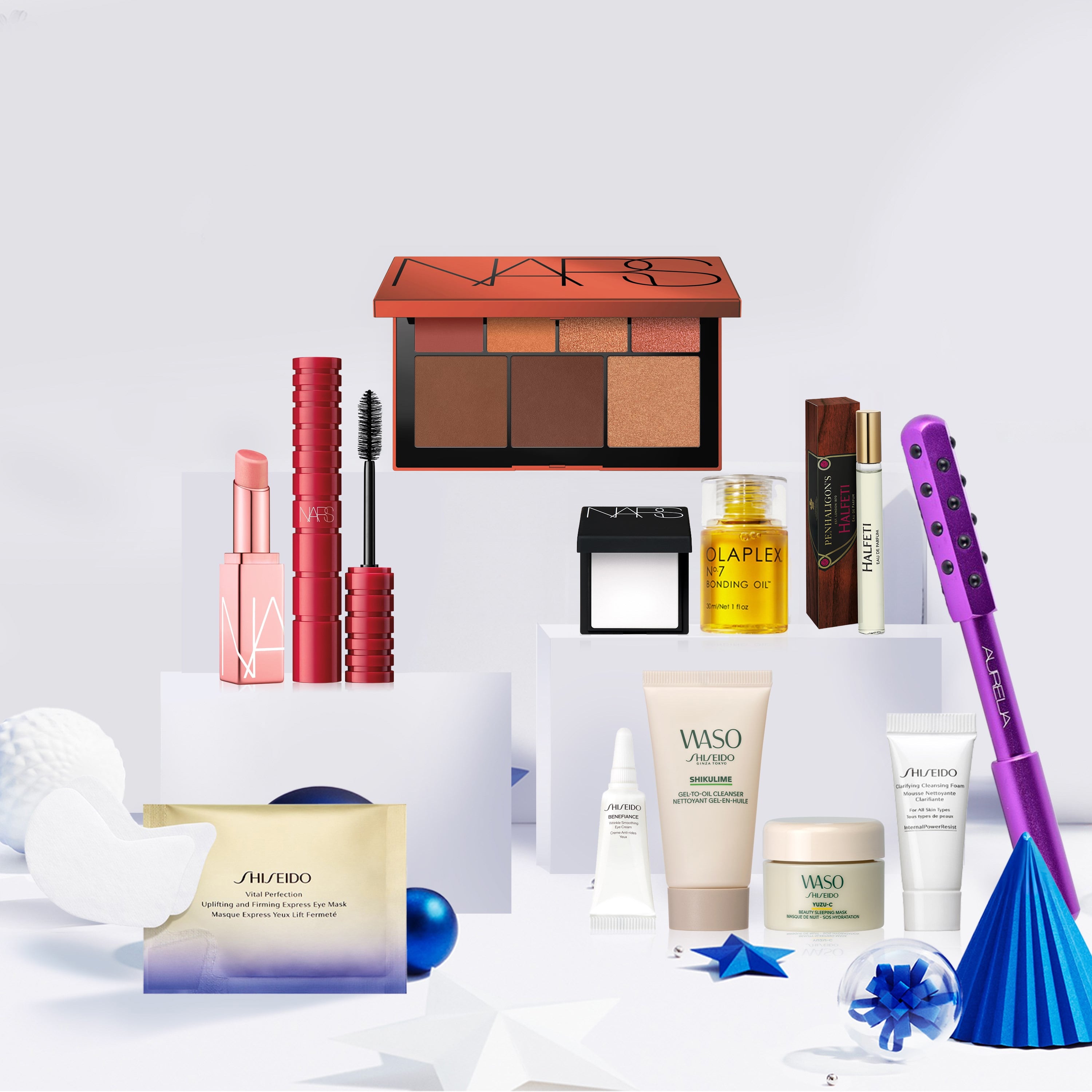 Makyaj, Parfüm, Cilt ve Saç Bakım Ürünlerinden Oluşan Yılbaşı Hediye Seti