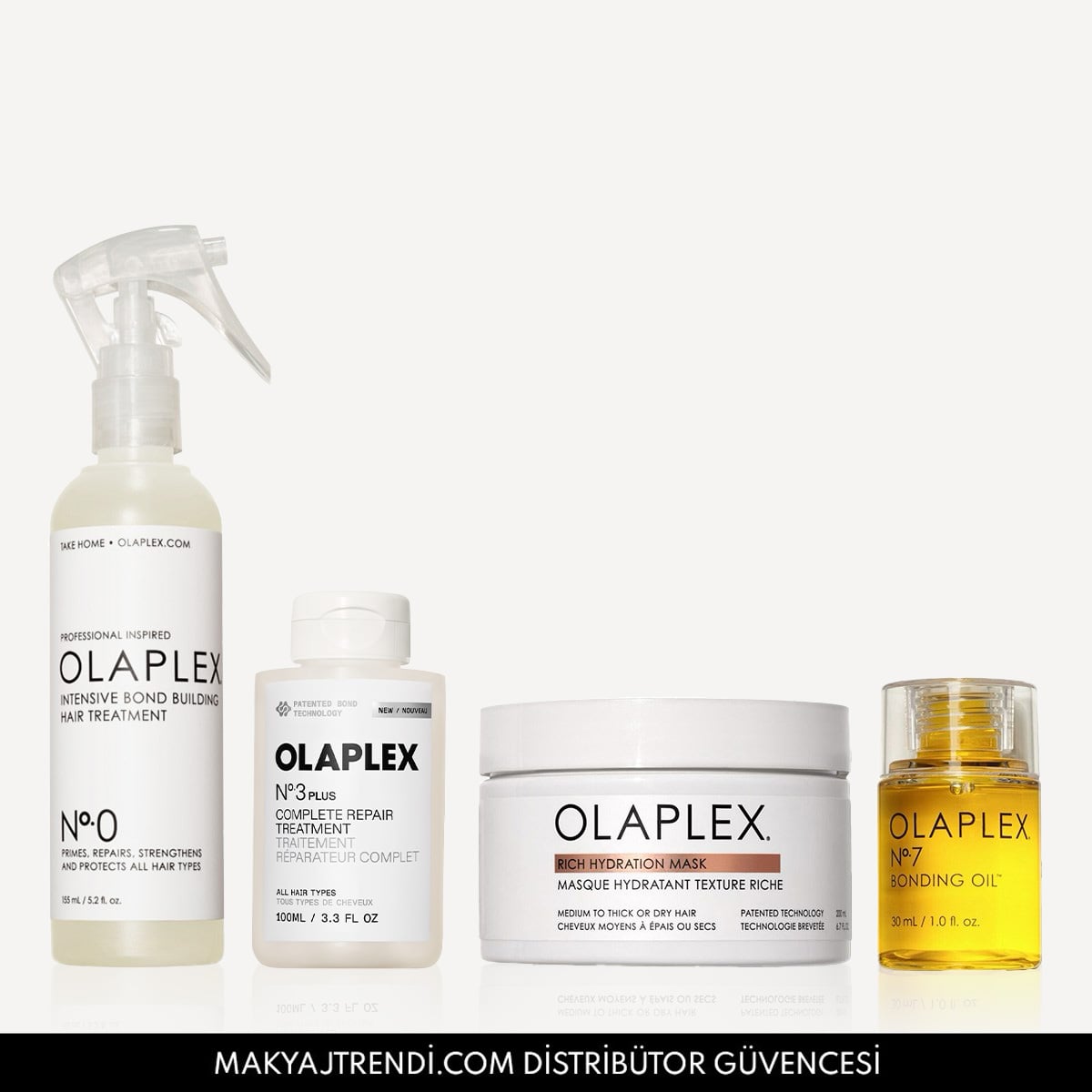 Kalın Telli Saçlar İçin Bağ Güçlendirici & Parlaklaştırıcı & Yoğun Onarıcı Saç Bakım Seti