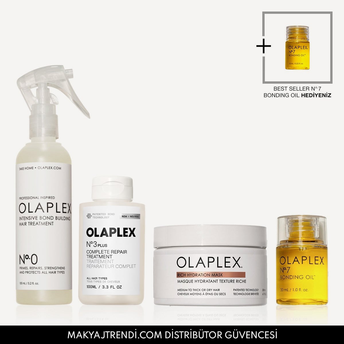 Kalın Telli Saçlardaki Bağları Onaran, Güçlendiren ve Parlaklık Kazandıran Saç Bakım Seti