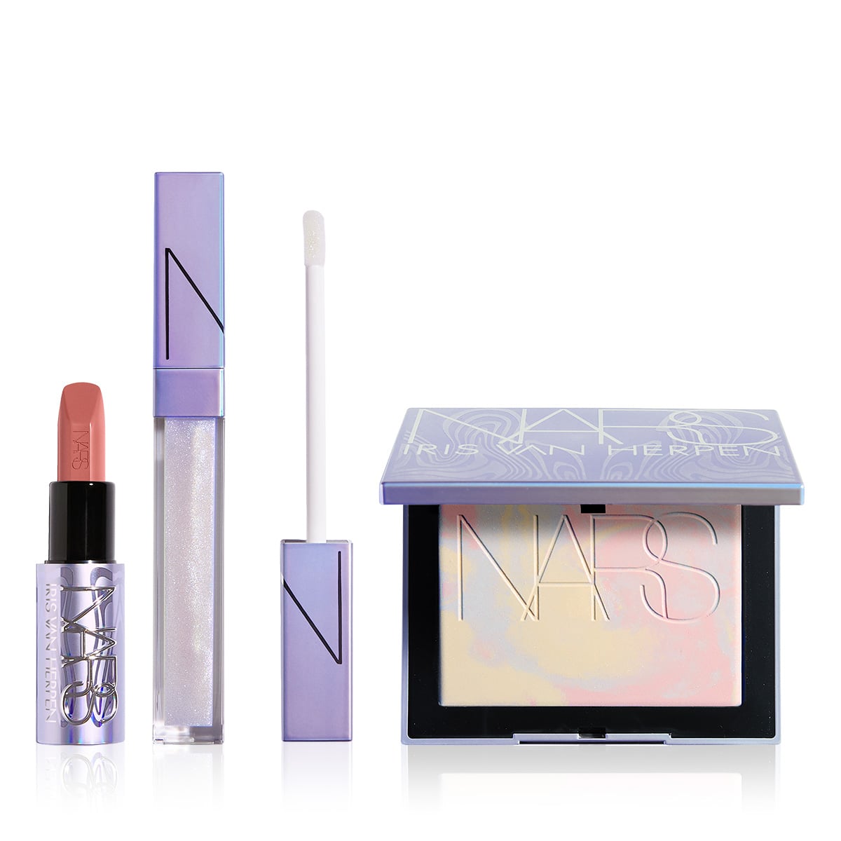 Sınırlı Sayıda Sabitleyici Transparan Pudra, Dolgun Gösteren Parlatıcı & Saten Bitişli Ruj Seti