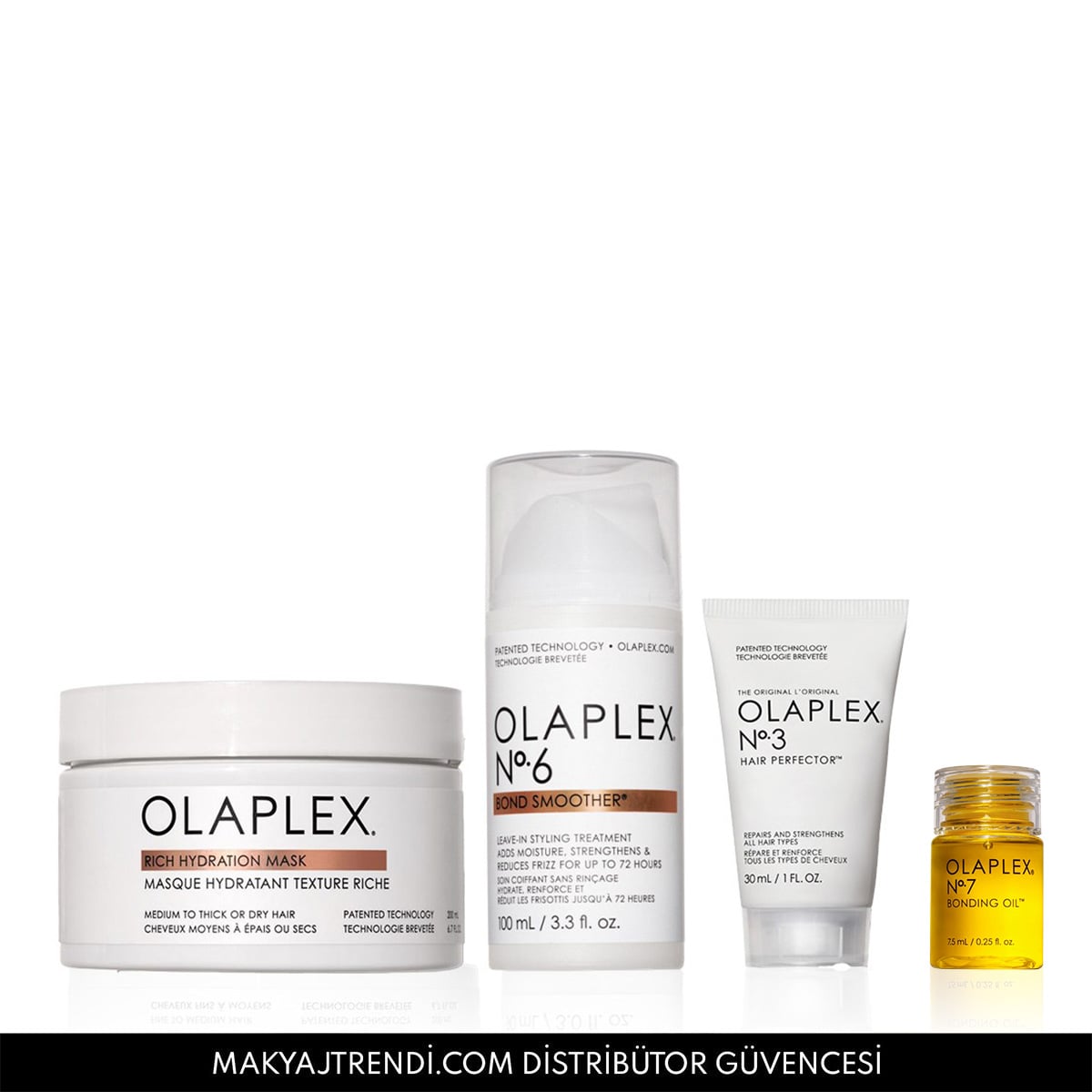 Kalın Telli Saçlar İçin Bağ Güçlendirici, Besleyici, Elektriklenmeyi Önleyen Bakım Seti