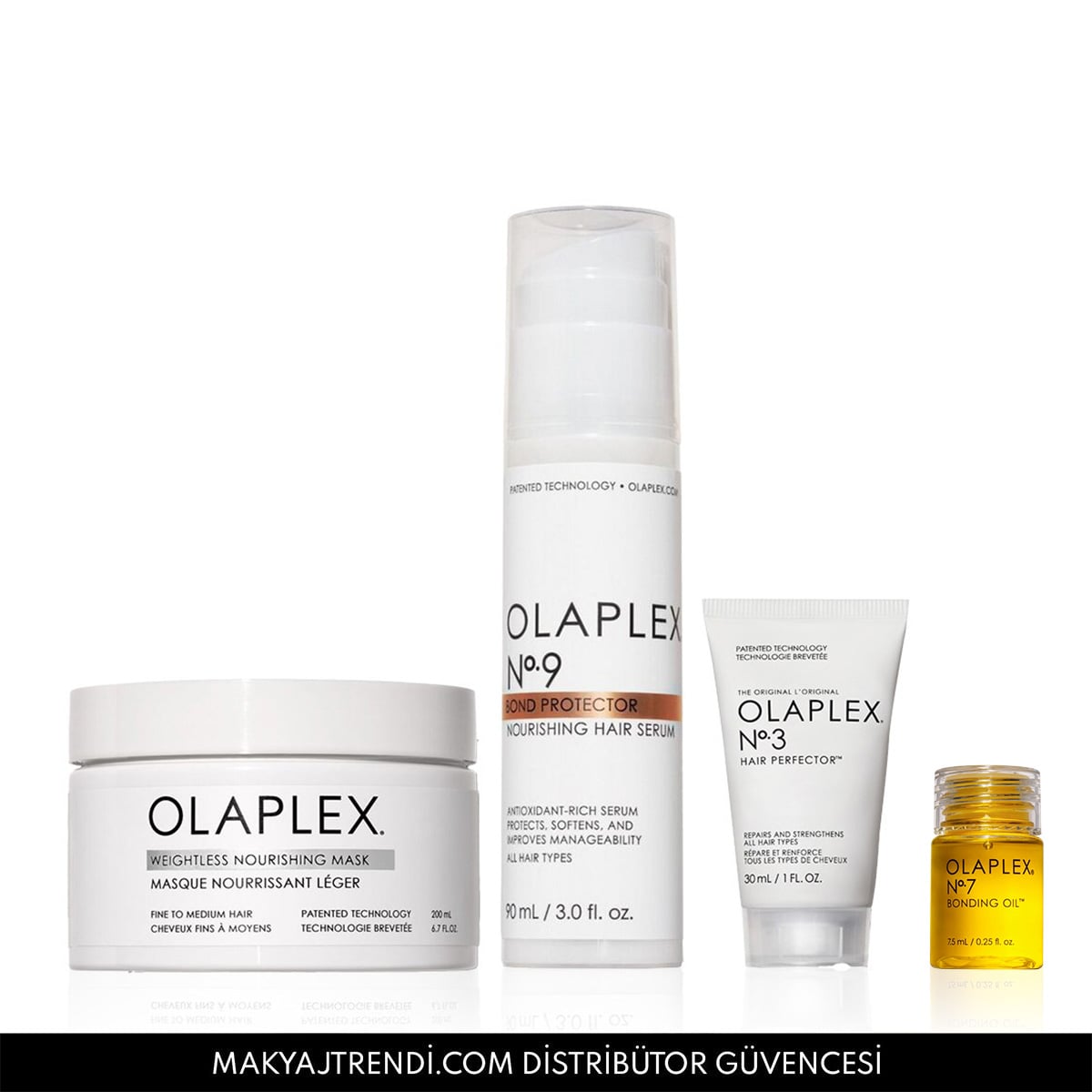 İnce Telli Saçlar İçin Bağ Güçlendirici, Besleyici, Elektriklenmeyi Önleyen Bakım Seti