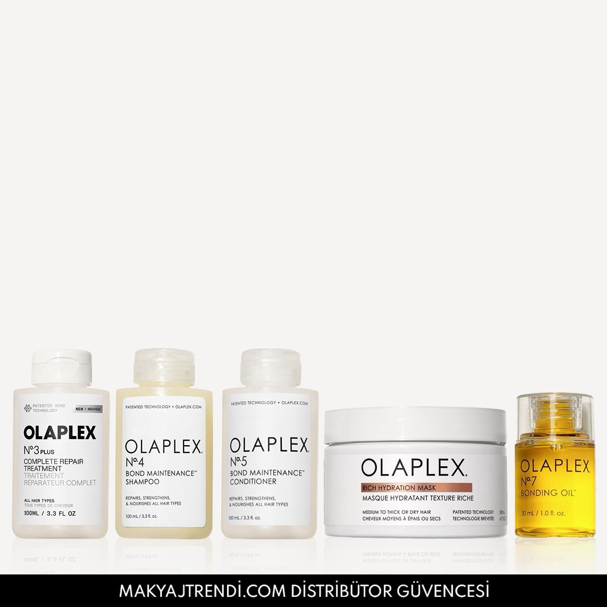 Kalın Telli Saçlar İçin Bağ Güçlendirici, Yoğun Onarıcı, Besleyici Bakım Seti