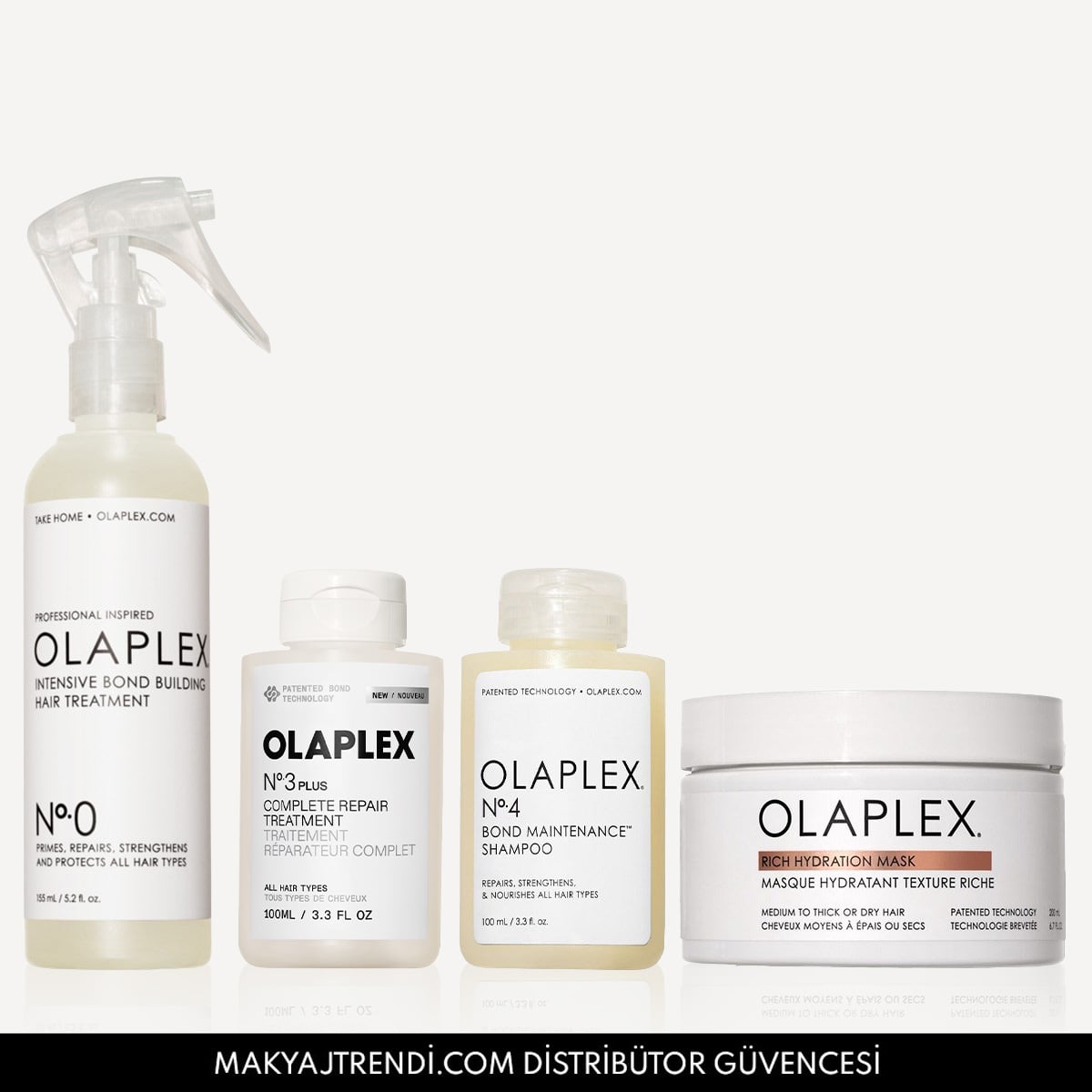 Kalın Telli Saçlar İçin Yoğun Onarıcı & Bağ Güçlendirici & Nemlendirici Bakım Seti