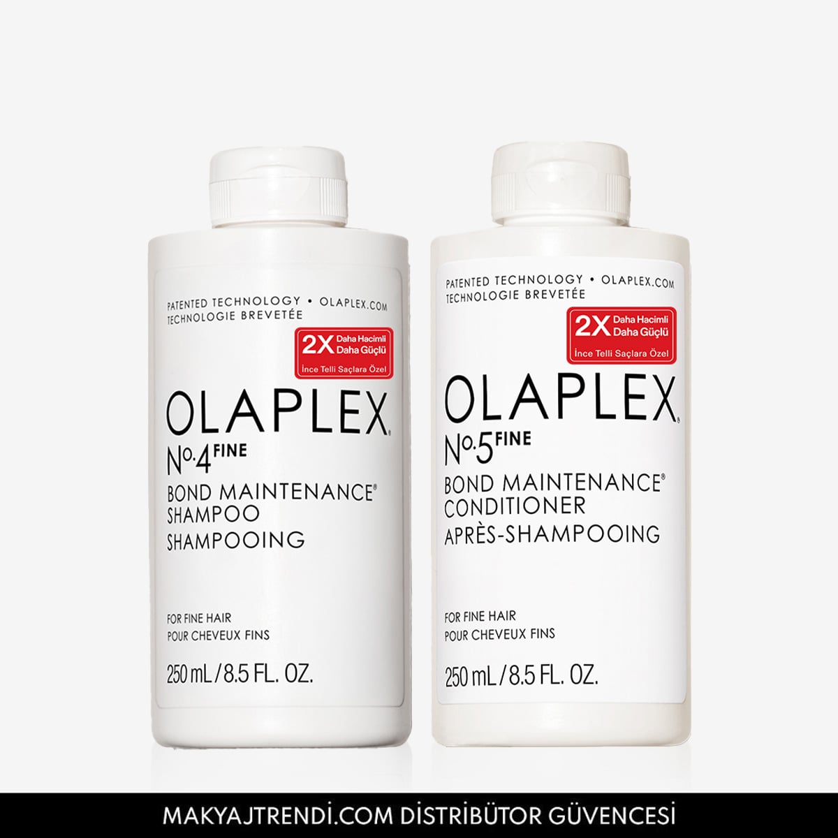 İnce Telli Saçlar İçin Bağ Güçlendirici Şampuan & Saç Kremi Seti